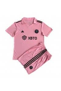 Inter Miami Babyklær Hjemme Fotballdrakt til barn 2023-24 Korte ermer (+ Korte bukser)